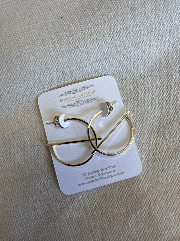 Standout Boutique Gold G Hoops
