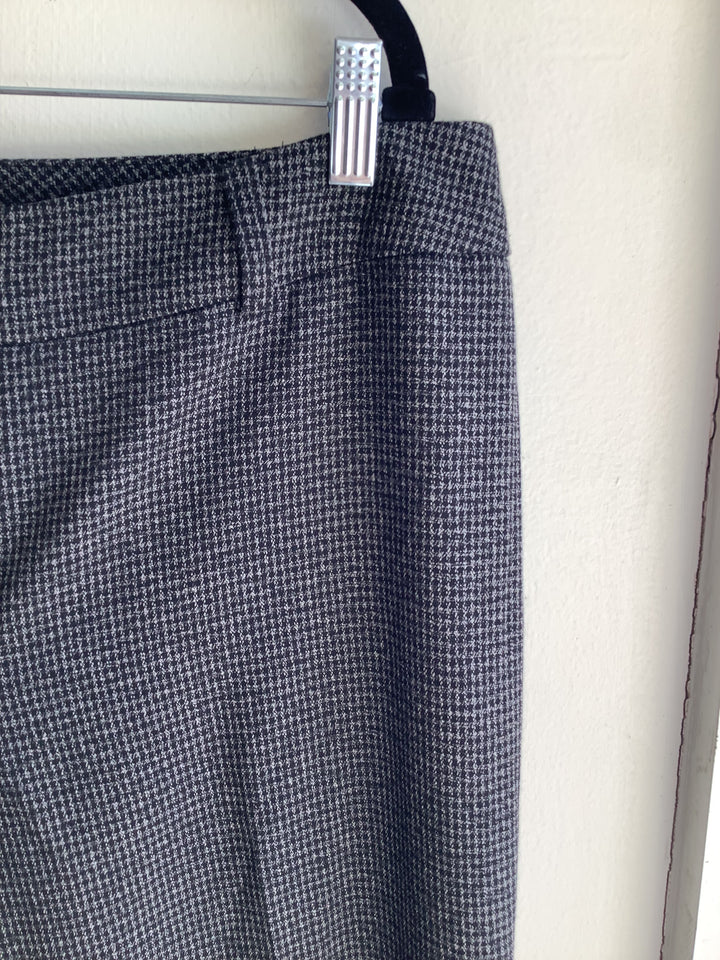Della Spiga Micro Hounds-tooth Straight Leg Trousers