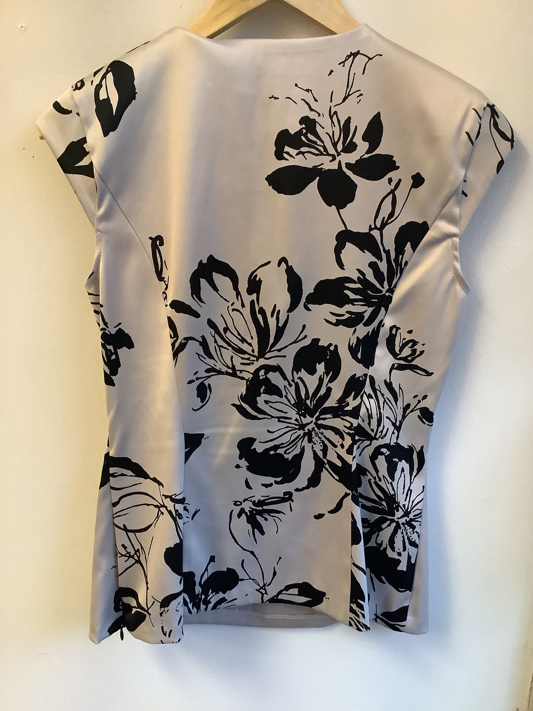 Vintage Noir Floral Satin Top