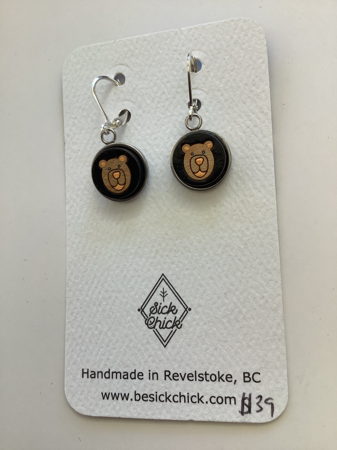 Bear Dangle Earrings - Sick Chick (Revelstoke, BC)