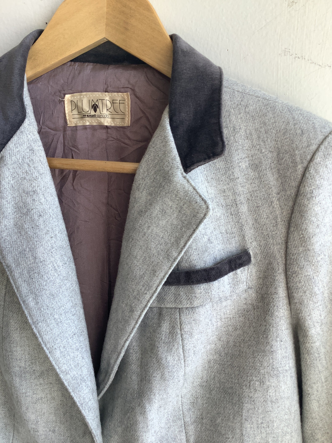 Vintage Grey Wool Blazet