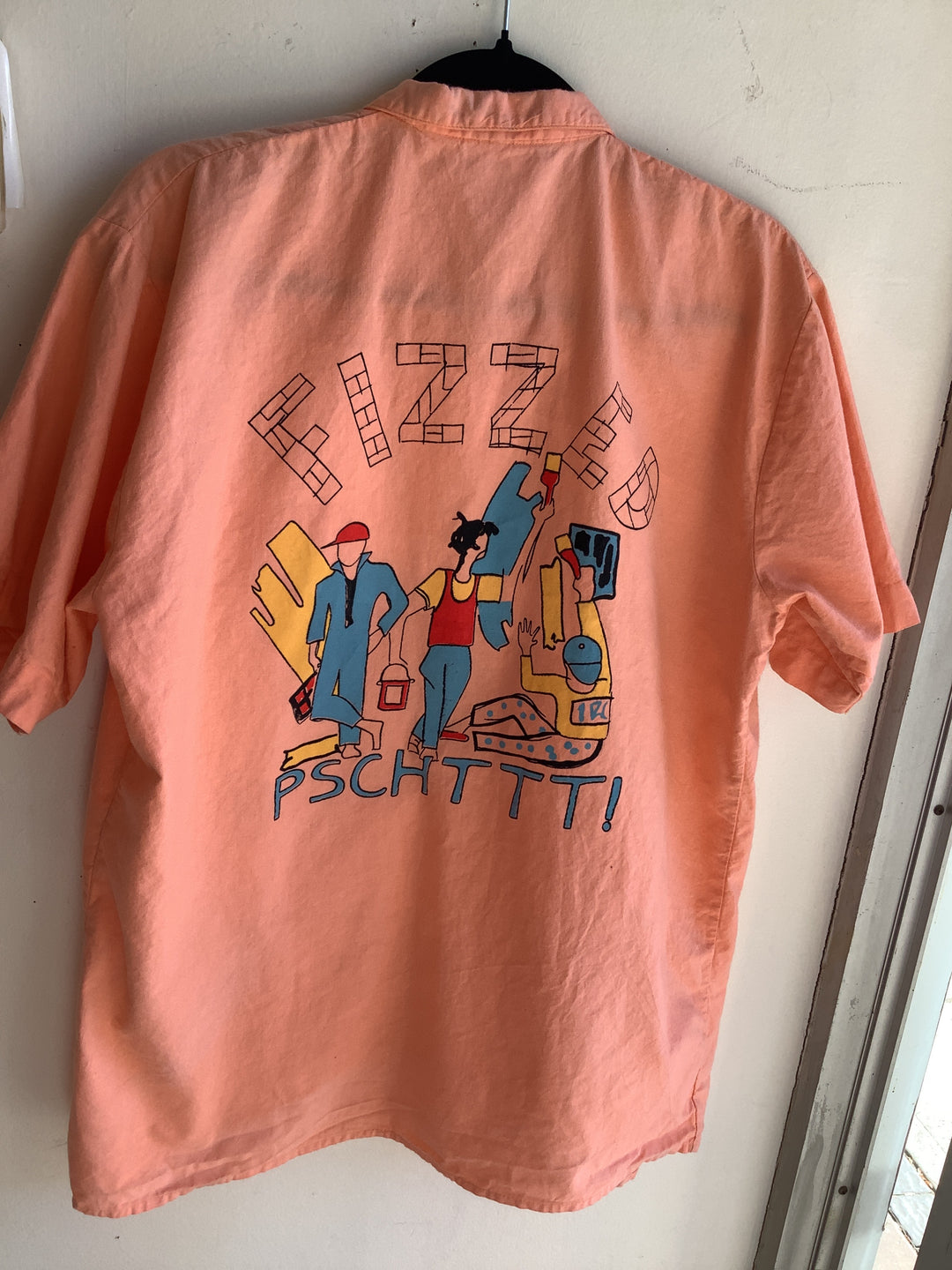Vintage Peach Cotton Shirt