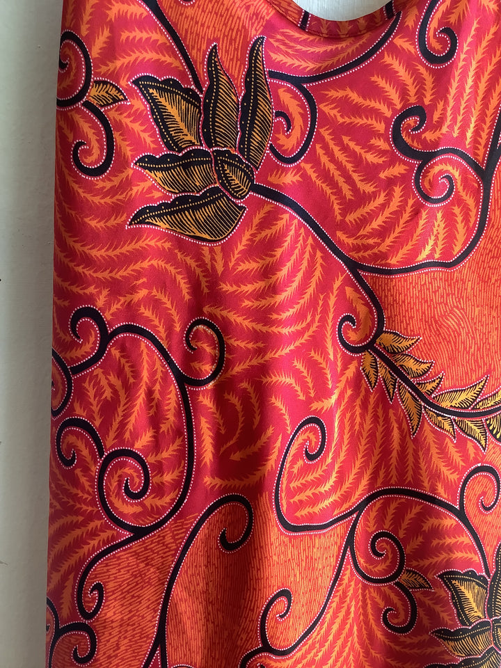 Vintage Sunset Floral Slip Dress