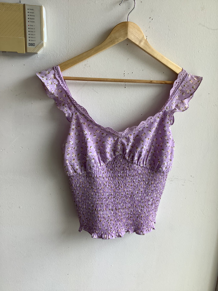 Lilac Meadow Smocked Tank