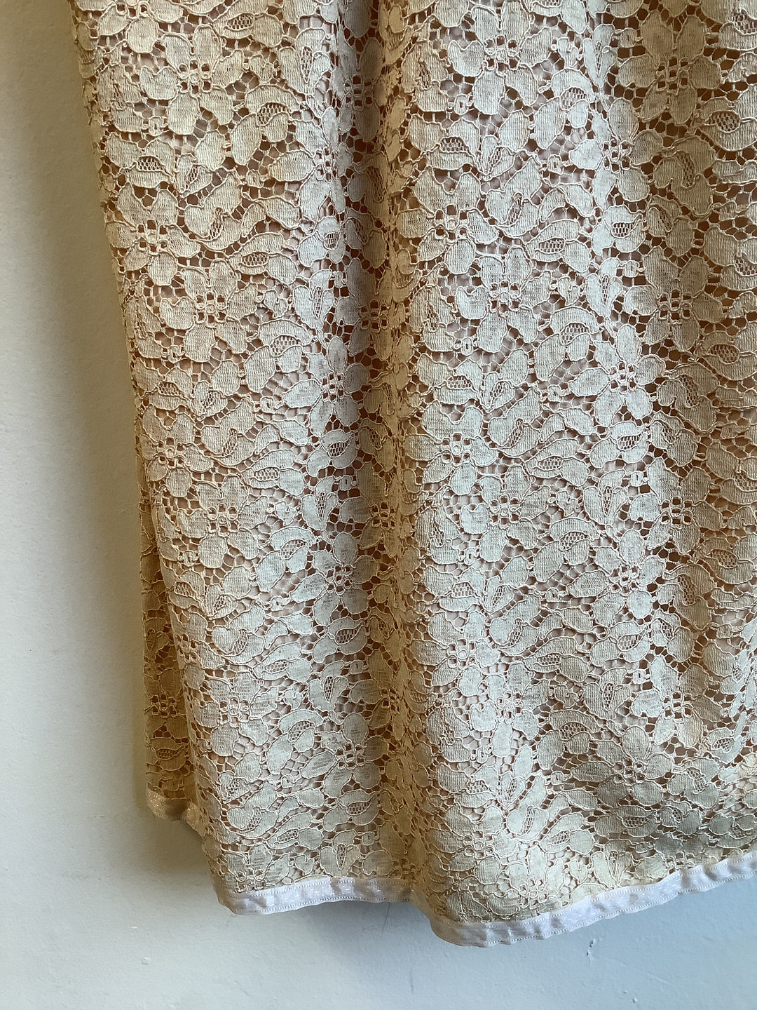 Vintage Blush Lace Dress