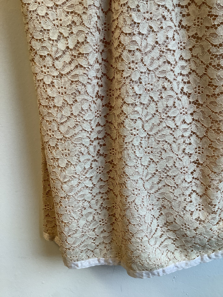 Vintage Blush Lace Dress