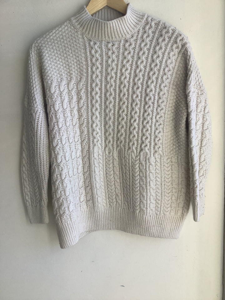 Topshop Petite Cable Knit Sweater