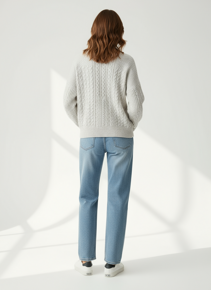 Topshop Petite Cable Knit Sweater