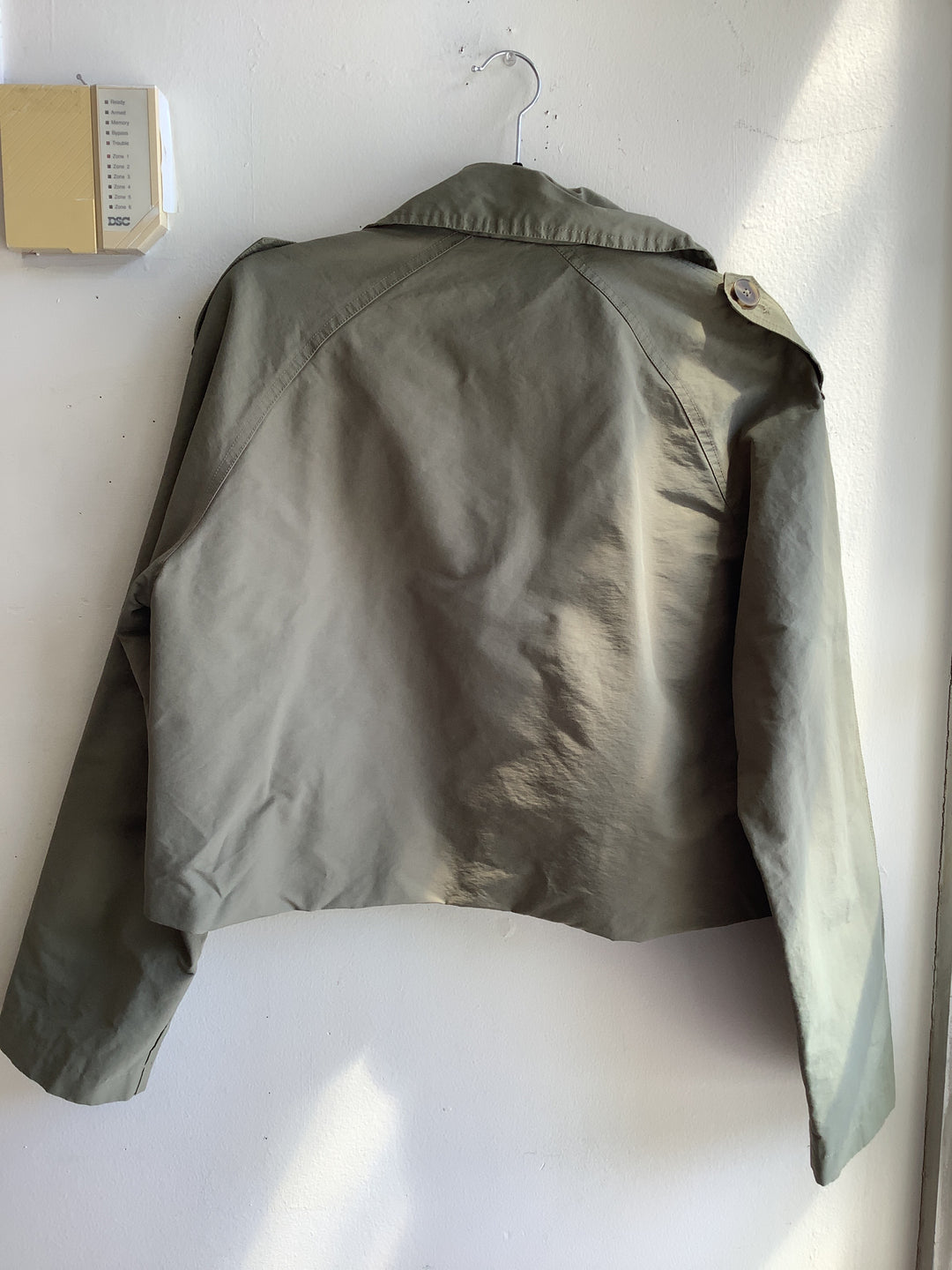 Steve Madden Cropped Utility Trench Jacket