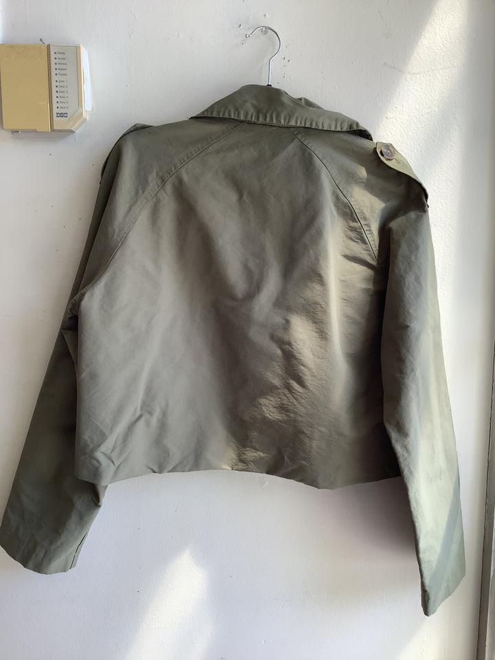 Steve Madden Cropped Utility Trench Jacket