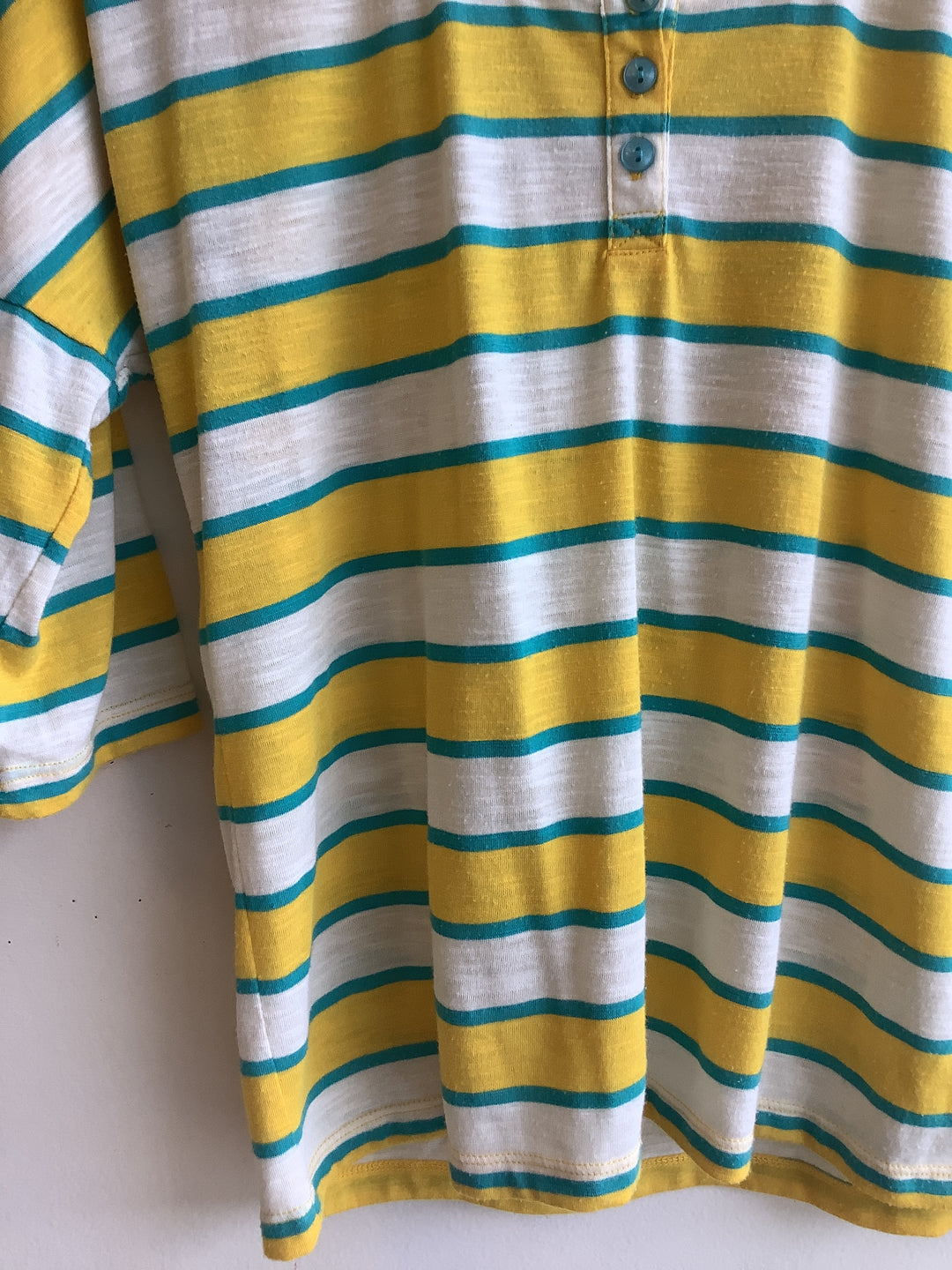 Natlasha Retro Striped Henley Top