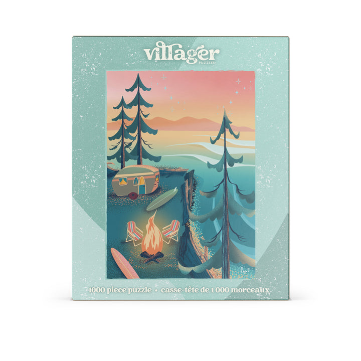 Coastal Camping | 1000-Piece Puzzle for Adults | Designed in Canada by Capri Sadler