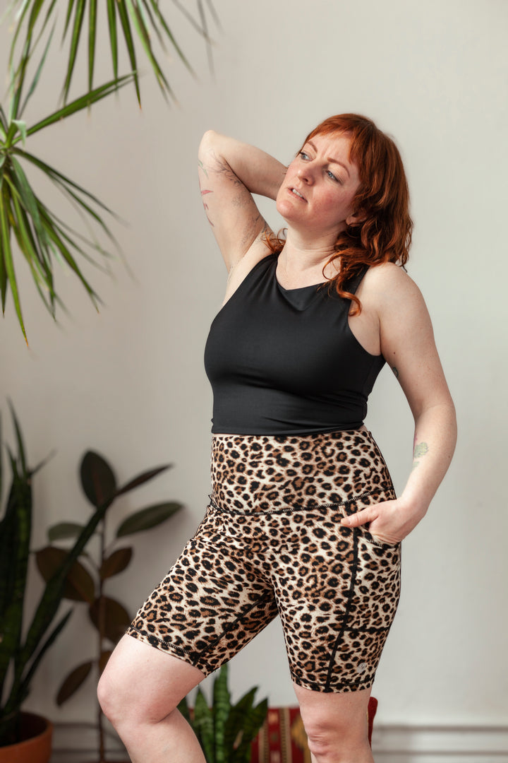 Ecomadix Leopard Shorts With Pockets