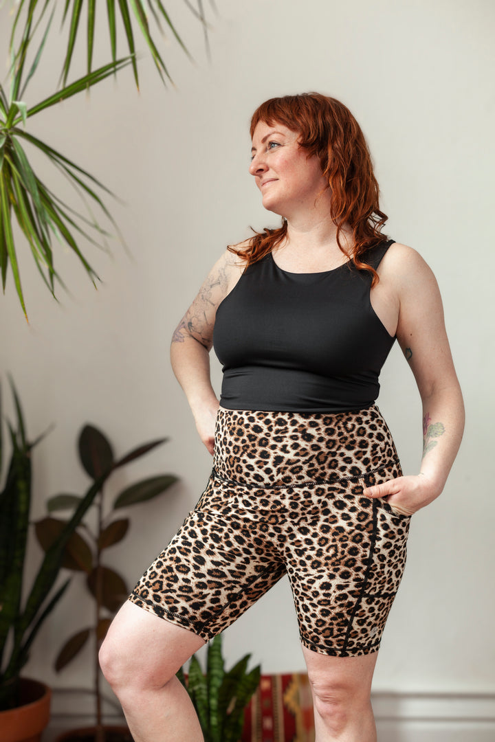 Ecomadix Leopard Shorts With Pockets