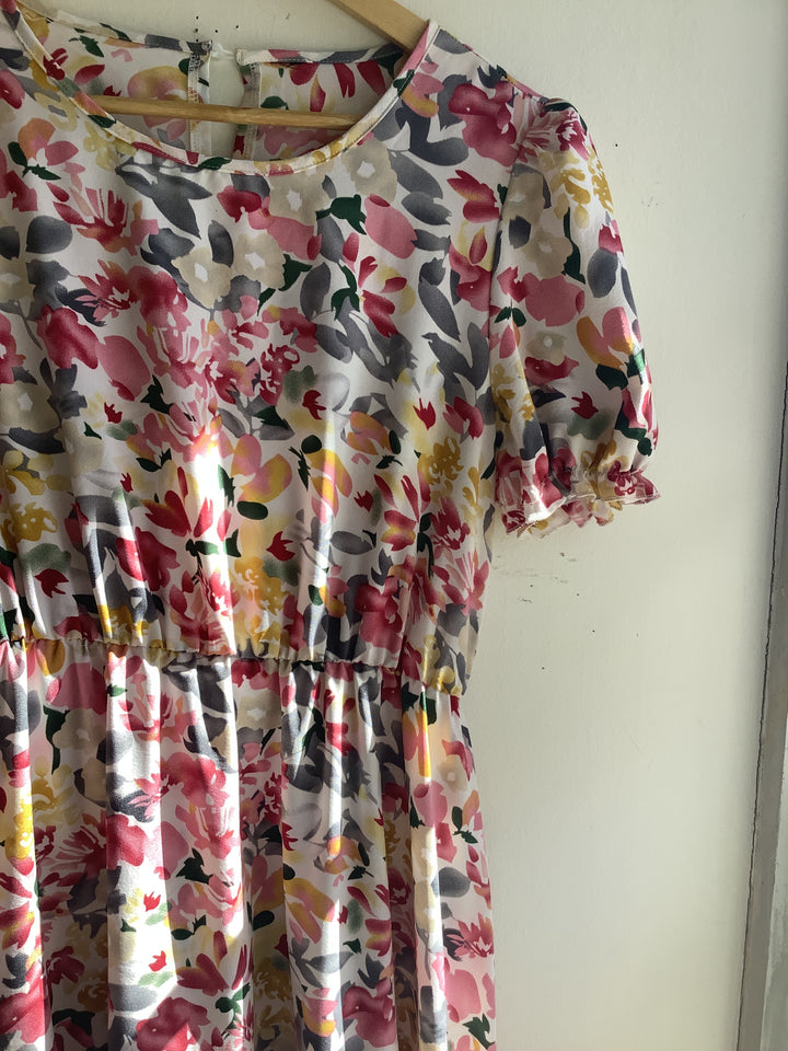 Vintage Soft Floral Prairie Dress