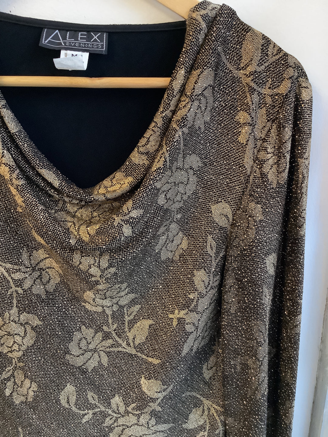 Vintage Alex Evenings Golden Evening Top