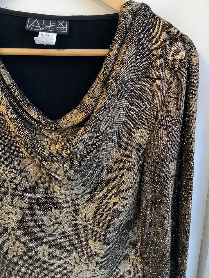 Vintage Alex Evenings Golden Evening Top