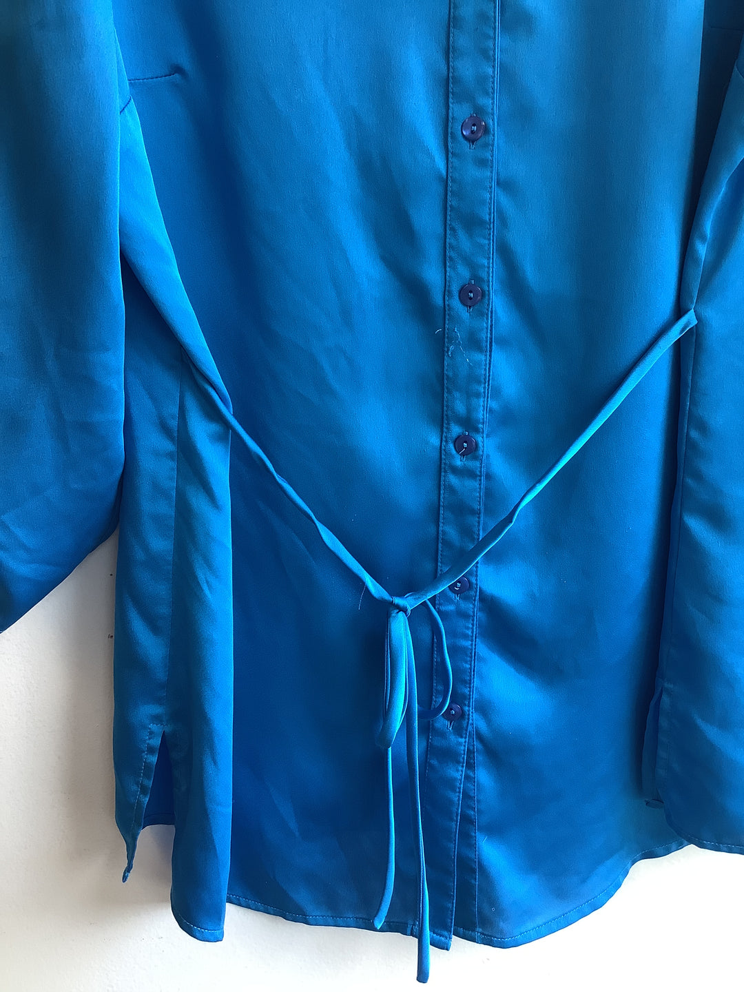 Vintage Jones Studio Electric Blue Blouse