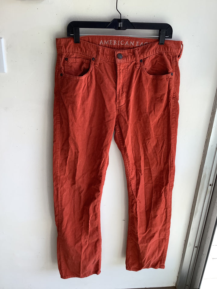 American Eagle Burnt Orange Corduroy Pants - Ana