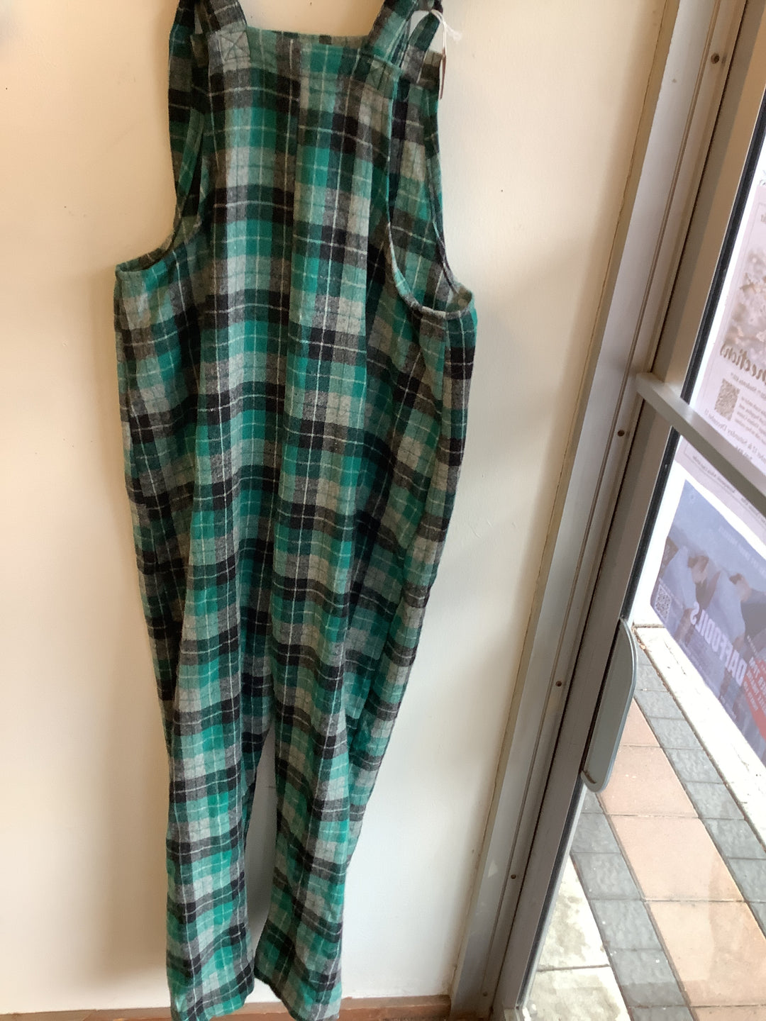 Butterflies in Ballgowns Forest Flannel Overalls