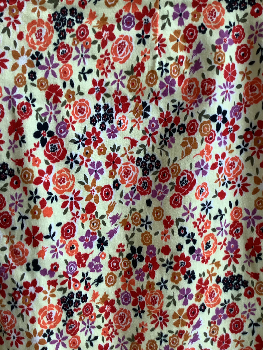 Vintage Floral Print Mini-Skort