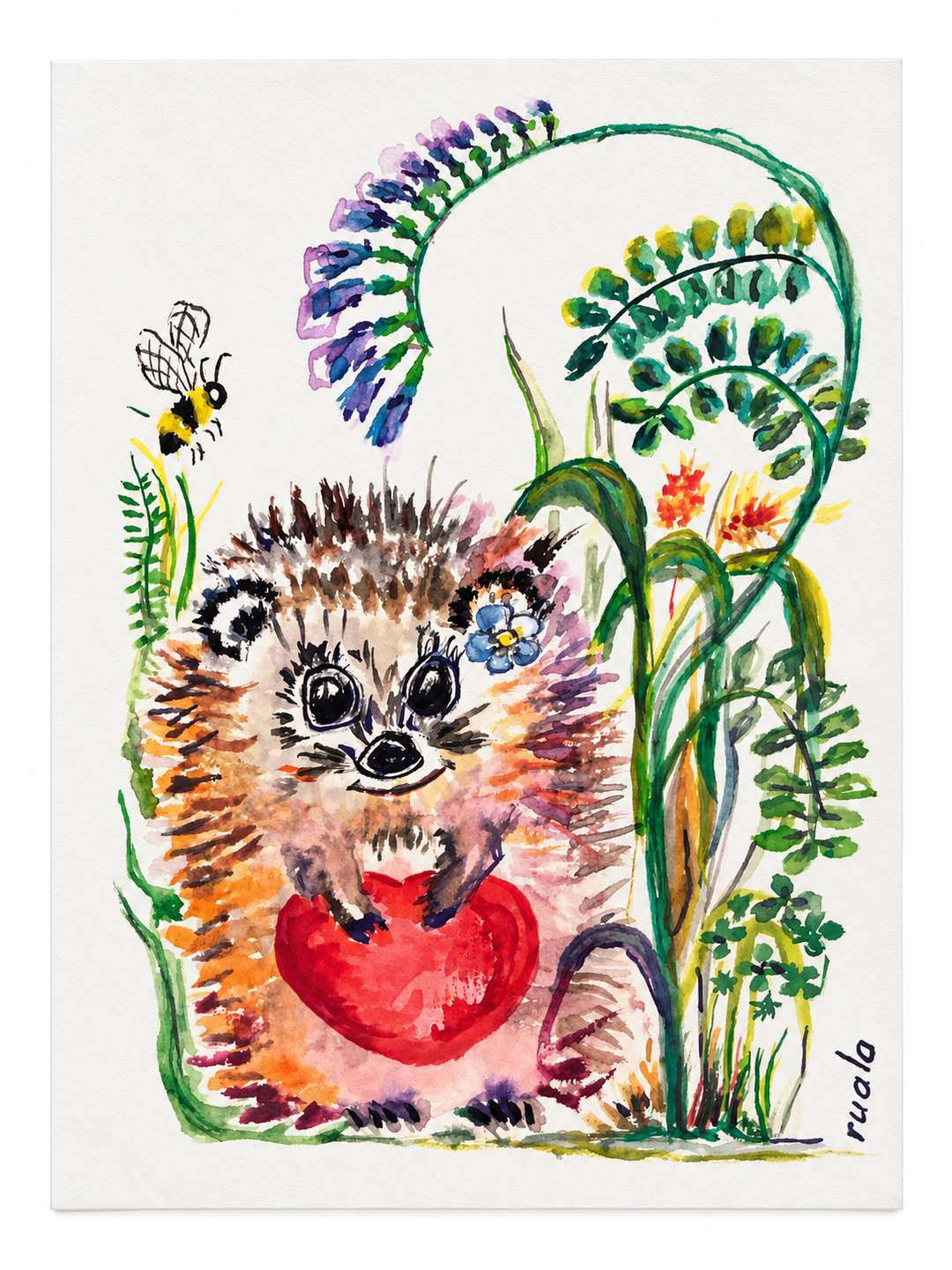 Hedge Heart Card
