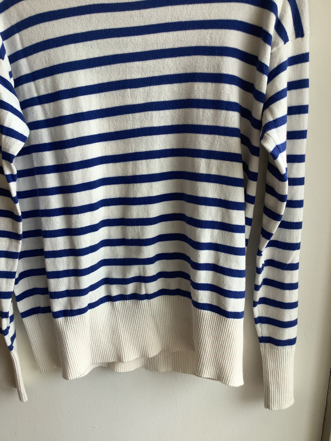 Classic Blue Stripe Knit Sweater