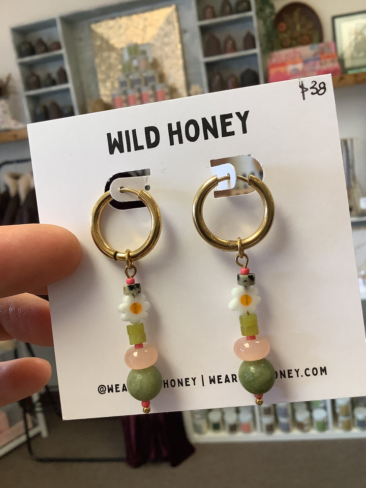 Wild Honey Beaded Drop Earrings