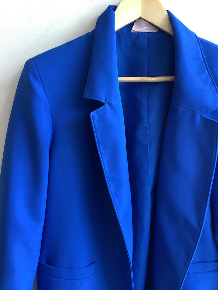 Vintage Tan Jay Cobalt Blue Blazer