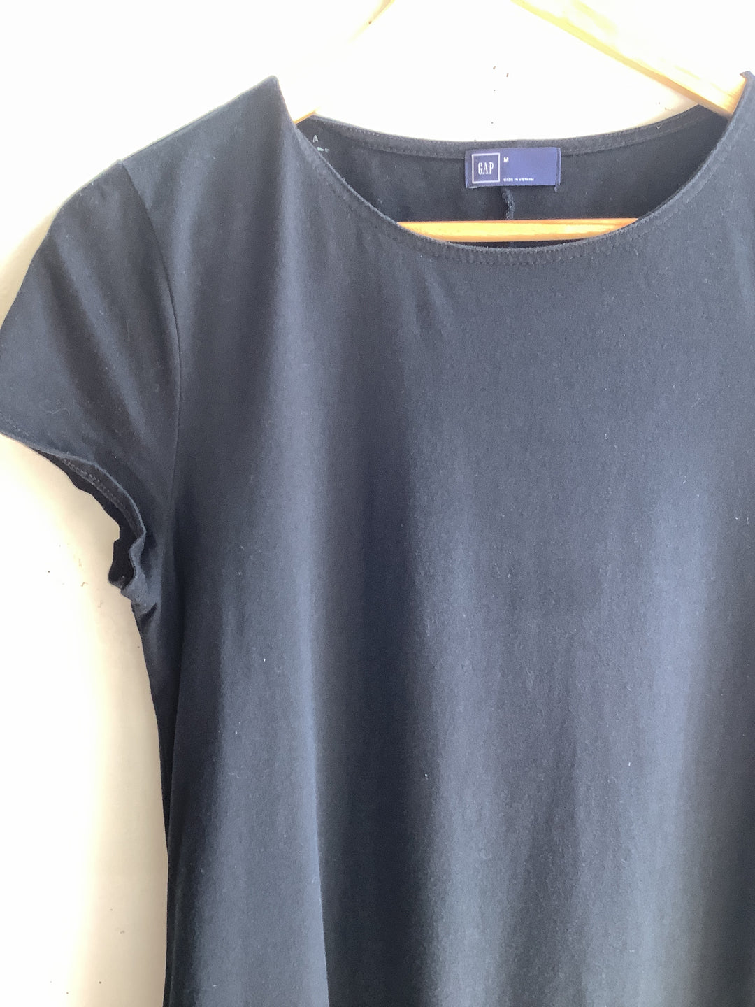 Black T-shirt Dress W/ Pockets