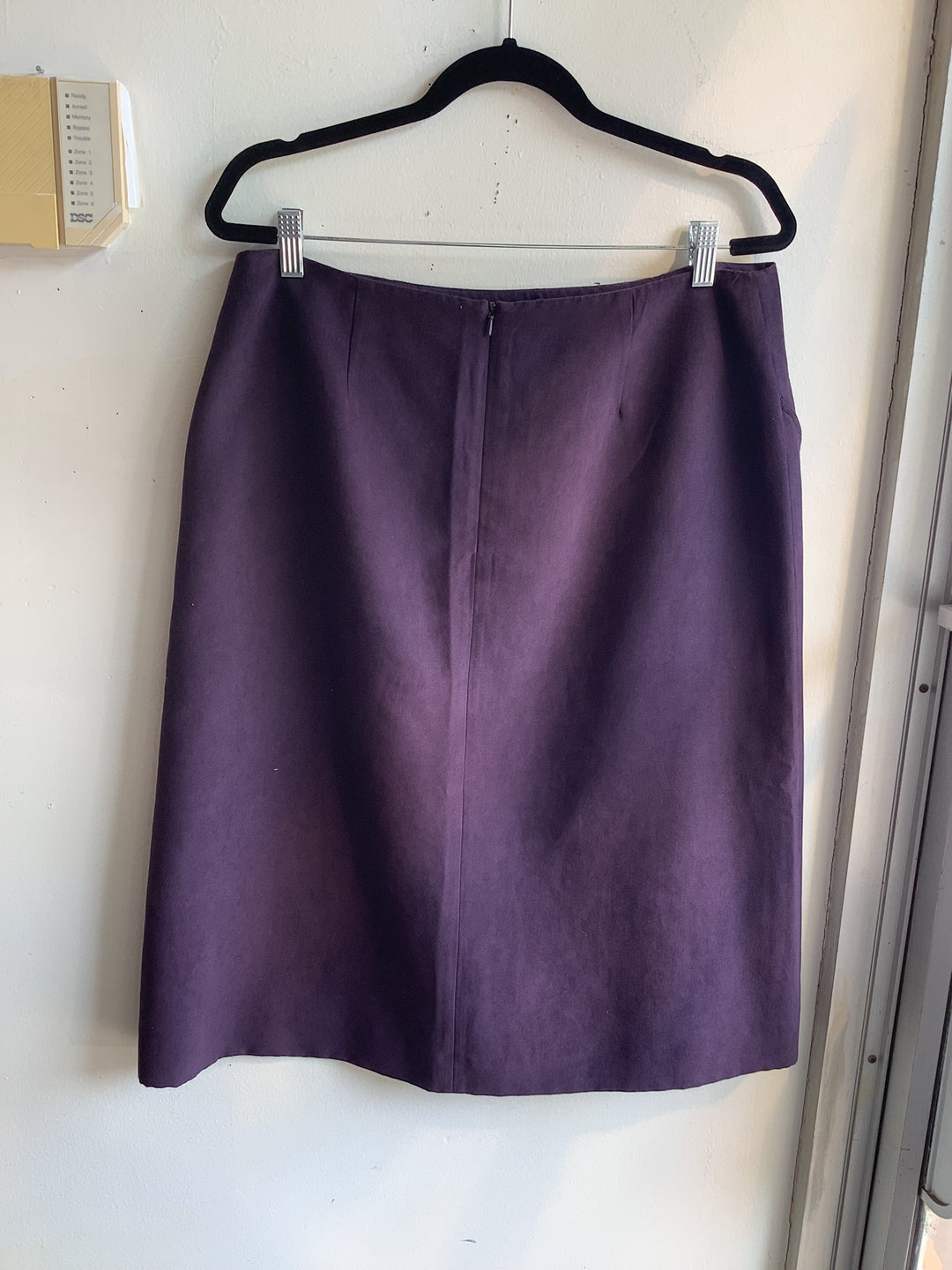 Plum Faux Suede Skirt
