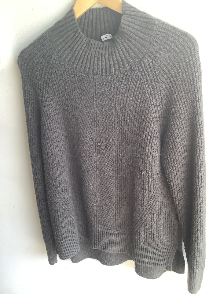 Denver Hayes Ribbed Mock Neck Sweater