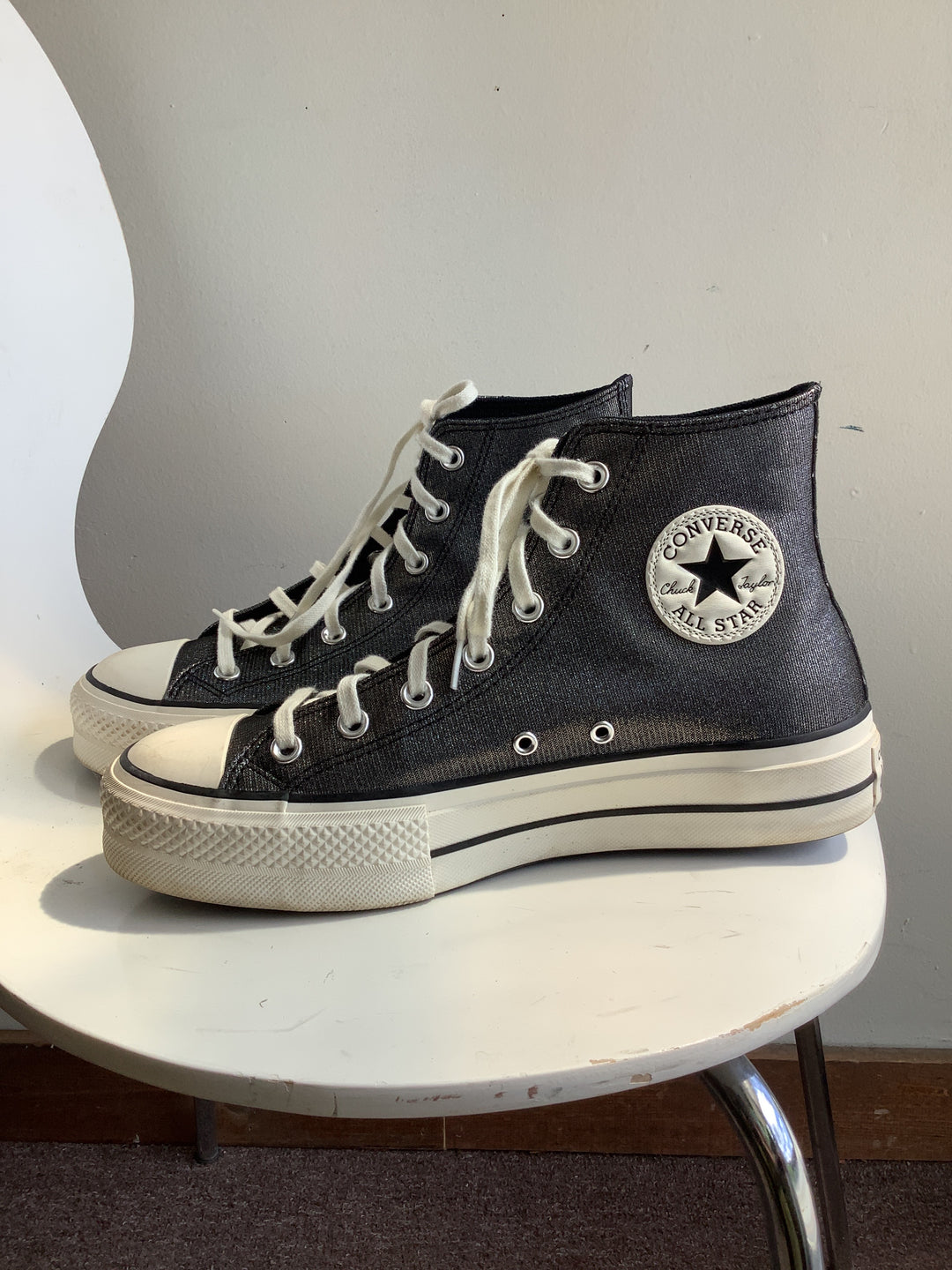Sparkle Converse High Tops