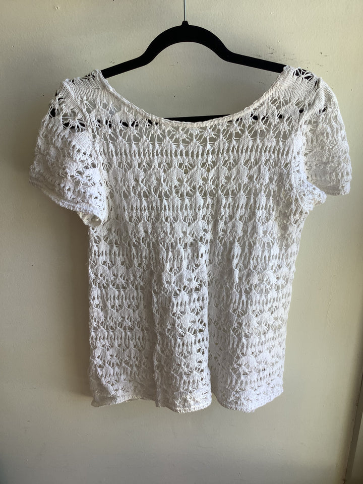 Zara Knit Coastal Crochet Top