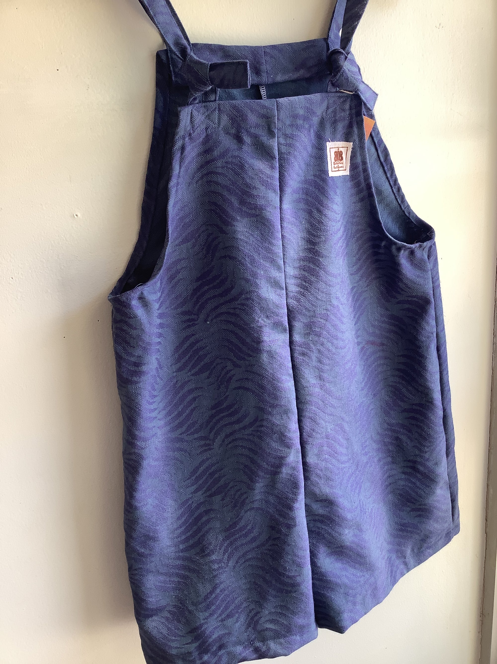 Butterflies in Ballgowns Blue Wave Short Overalls