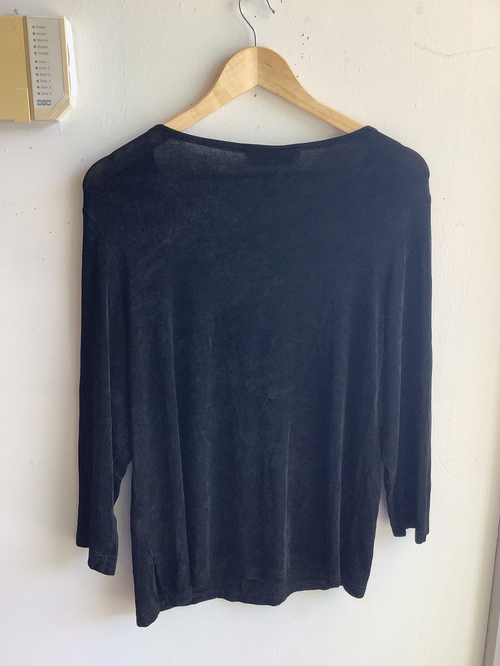 Noir Cutout Knit Top