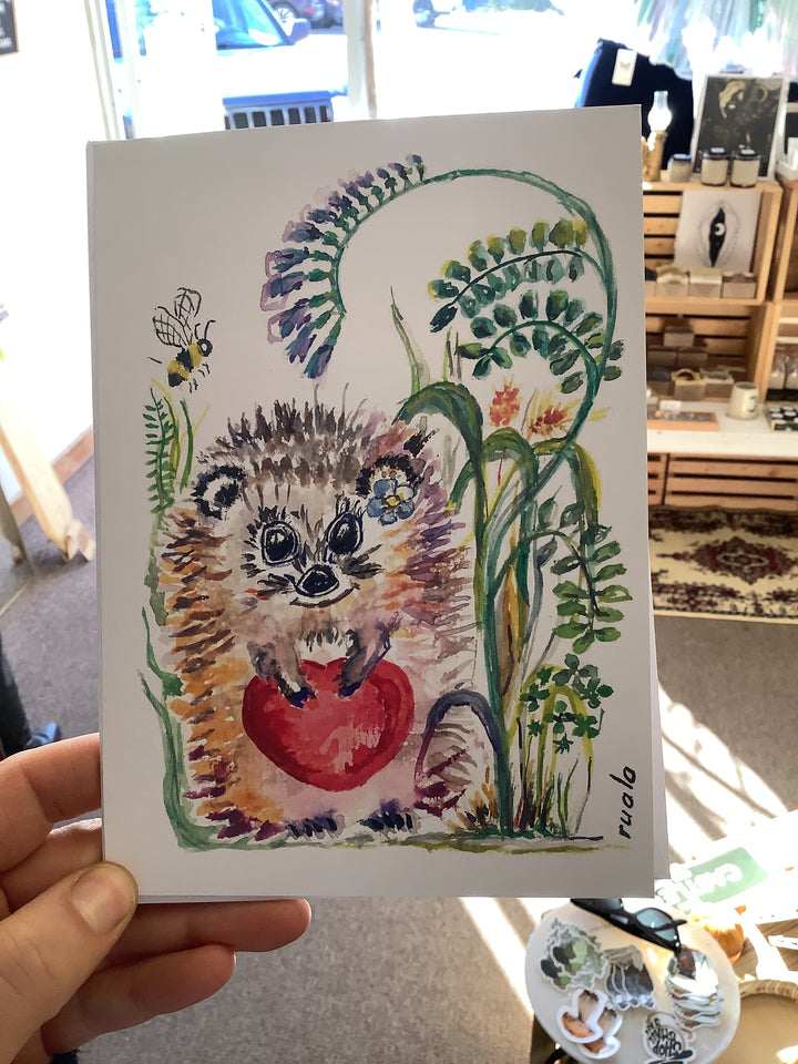 Hedgehog Love - Art By Ruala (Fruitvale, BC)