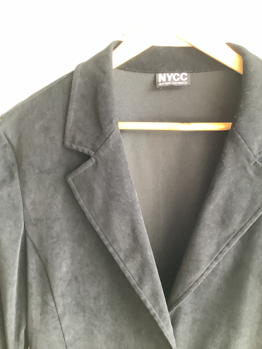 NYCC Black Faux Suede Blazer