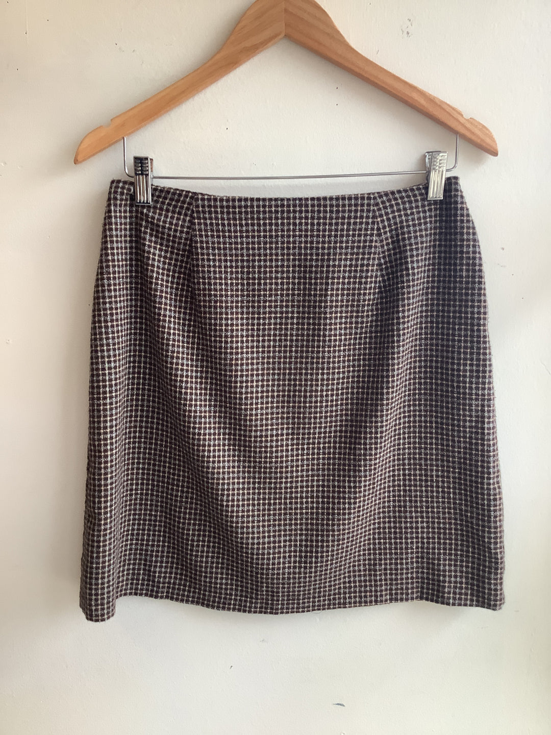 Vintage WL Sportswear Brown Wool Mini Skirt - Made in Canada