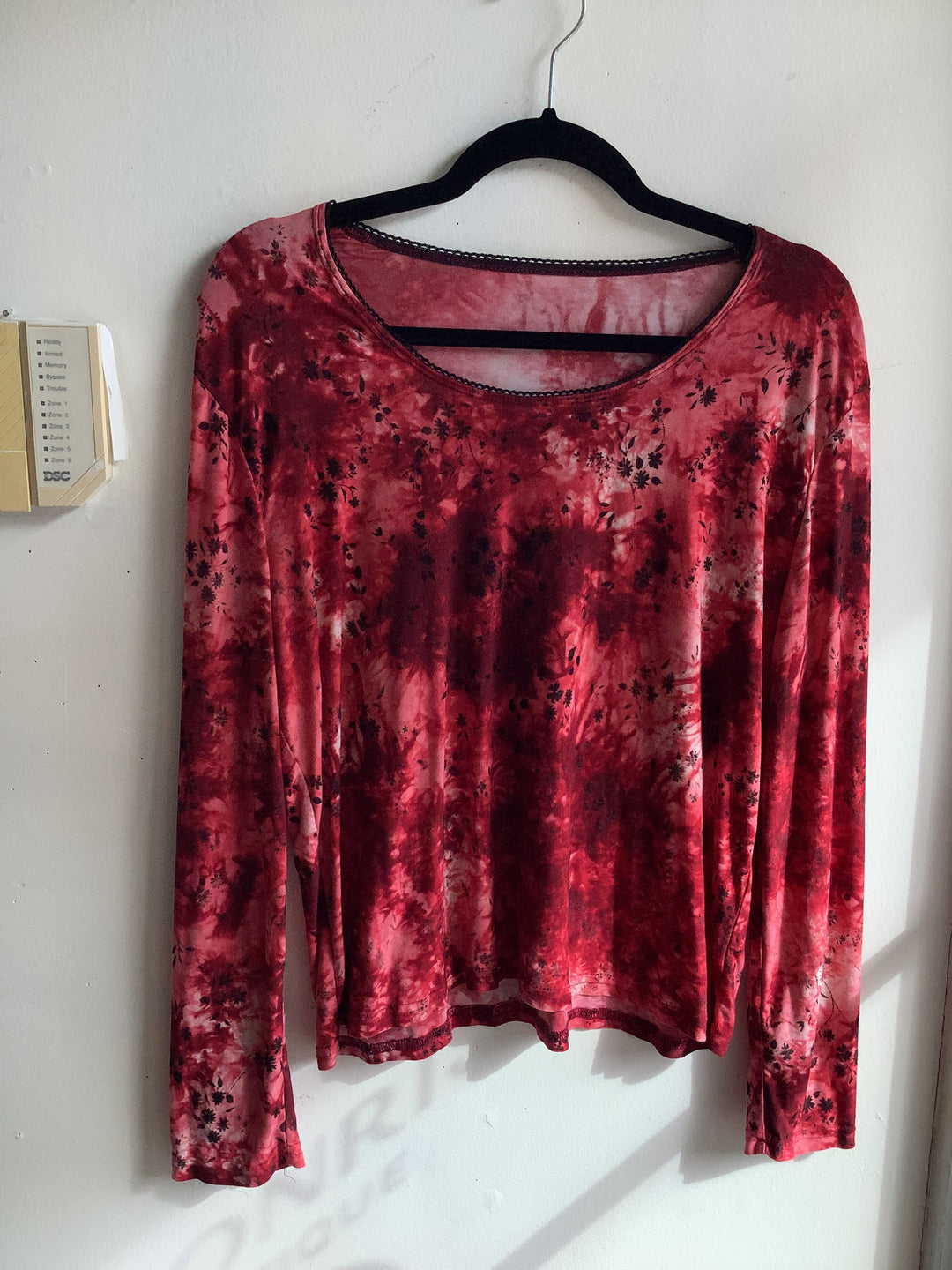 Red Floral Long Sleeve