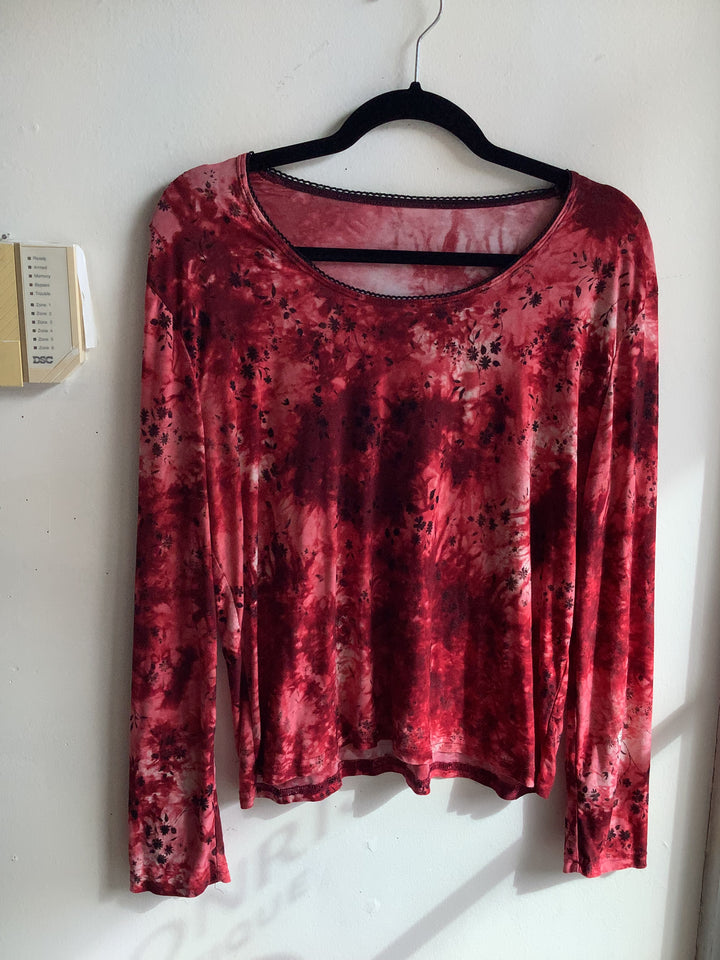 Red Floral Long Sleeve