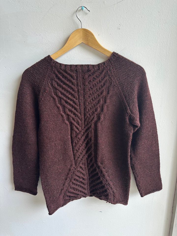 Debbie Svensson Hand Knit Wool Cable Sweater