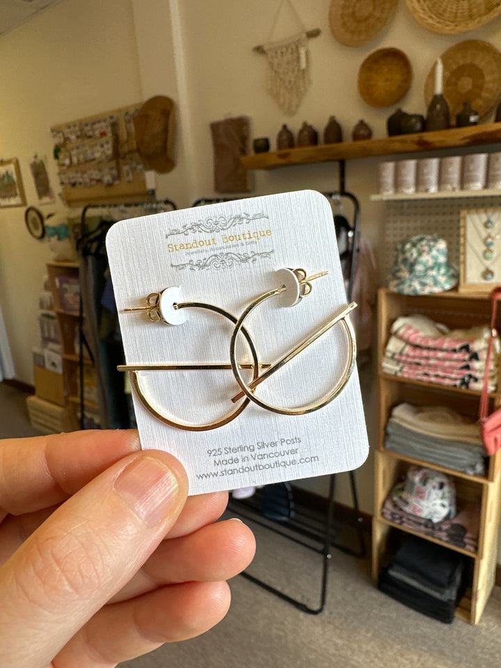 Standout Boutique Gold G Hoops