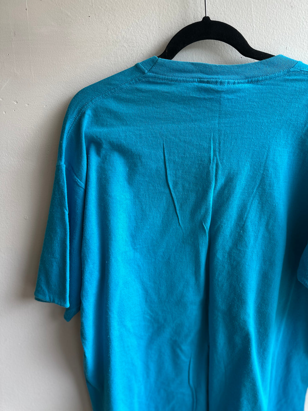 Vintage 1990s Mickey Mouse Blue Cotton Tee | Size XL