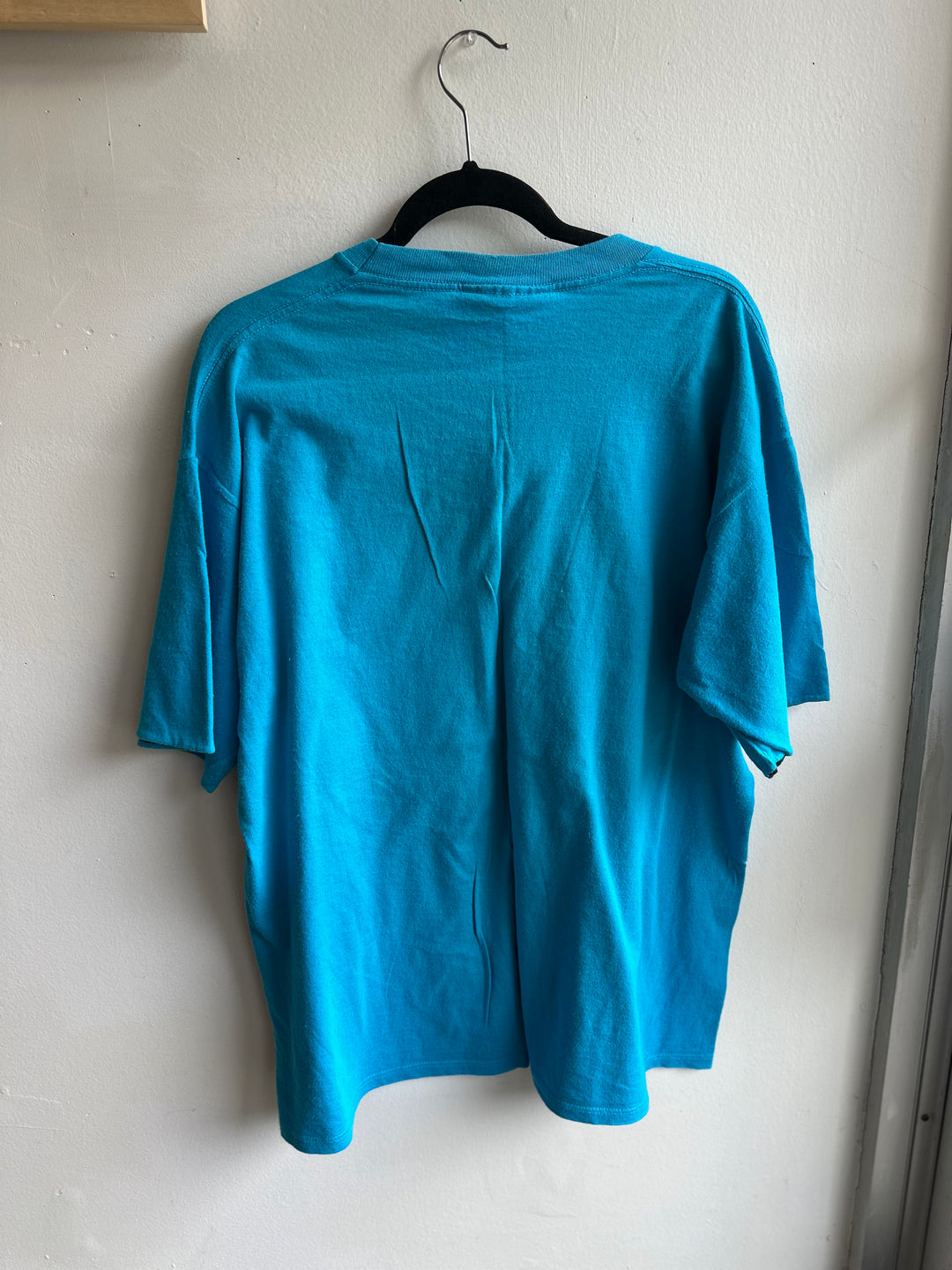 Vintage 1990s Mickey Mouse Blue Cotton Tee | Size XL