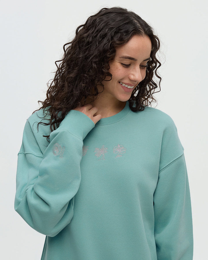 Haiti Embroidery Relaxed Crew