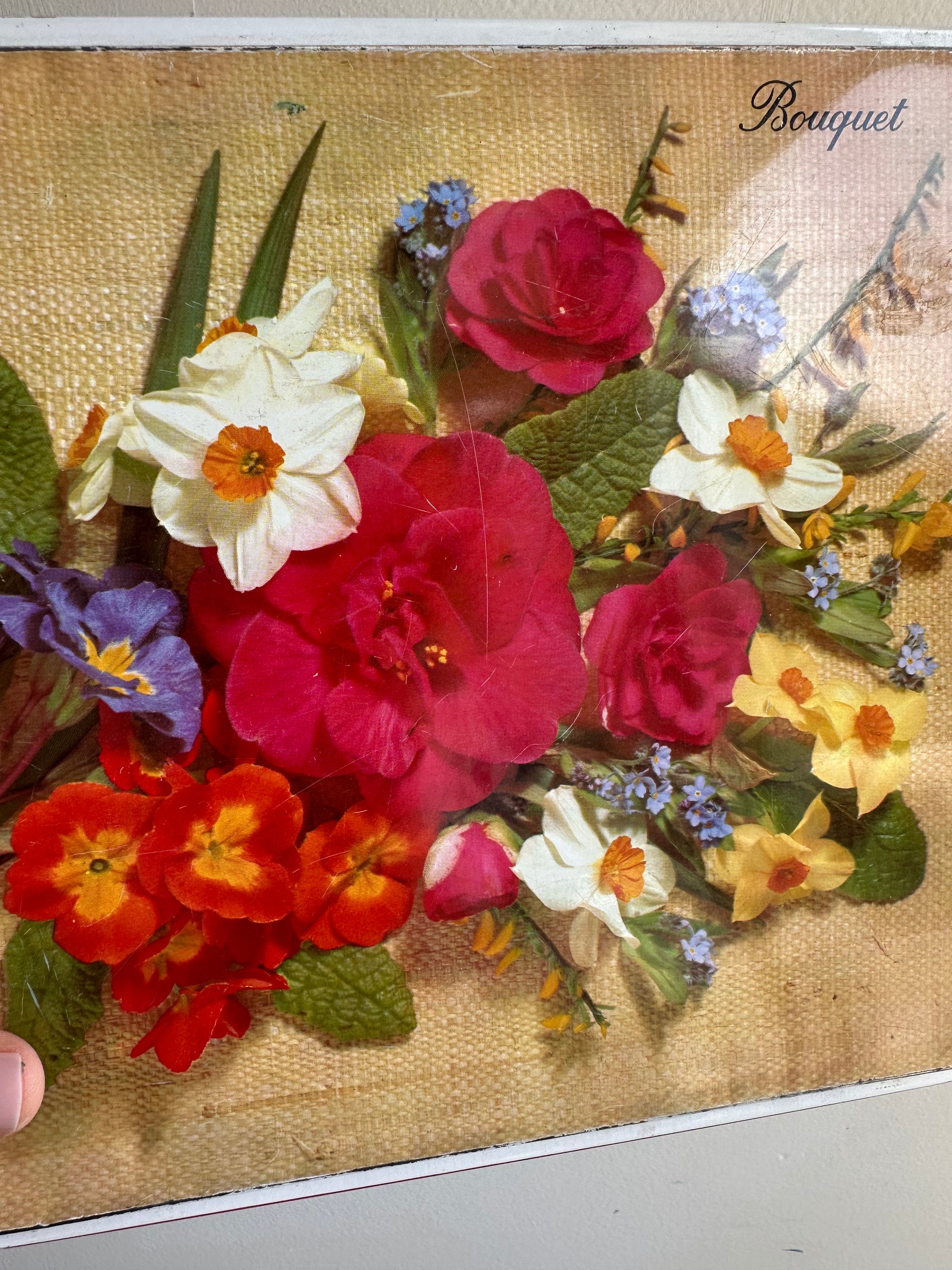 Vintage Floral “Bouquet” Keepsake Tin