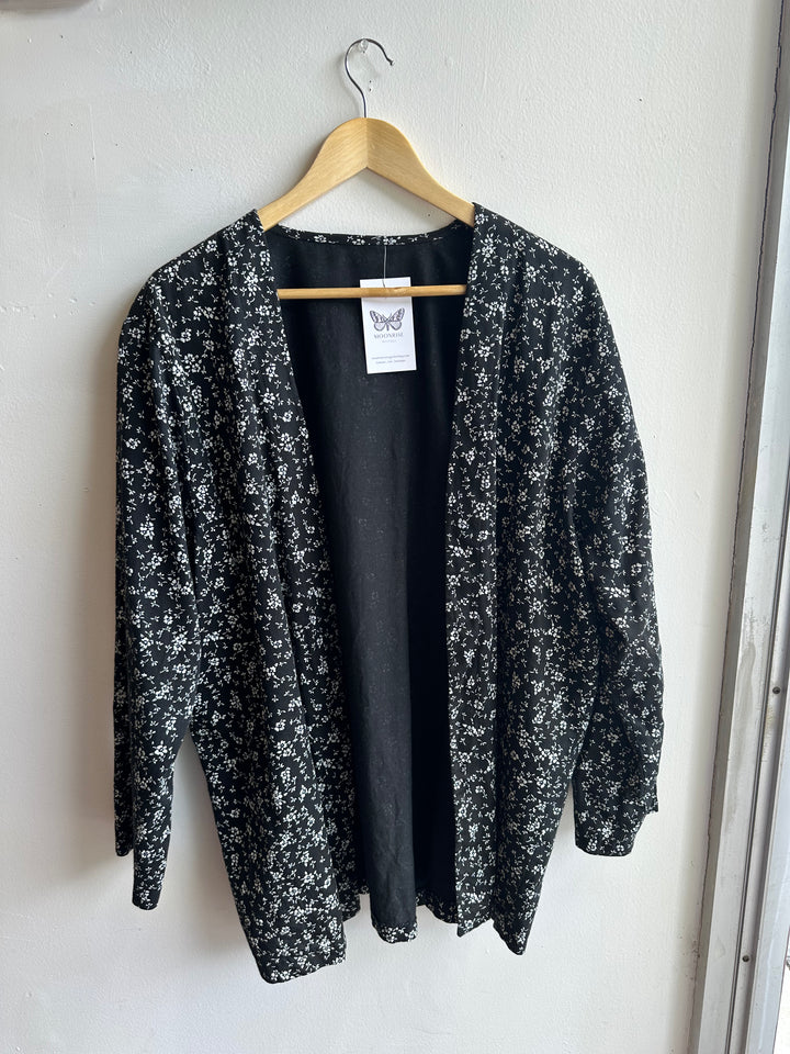 Vintage Cotton Blossom Drape Jacket | Size Large