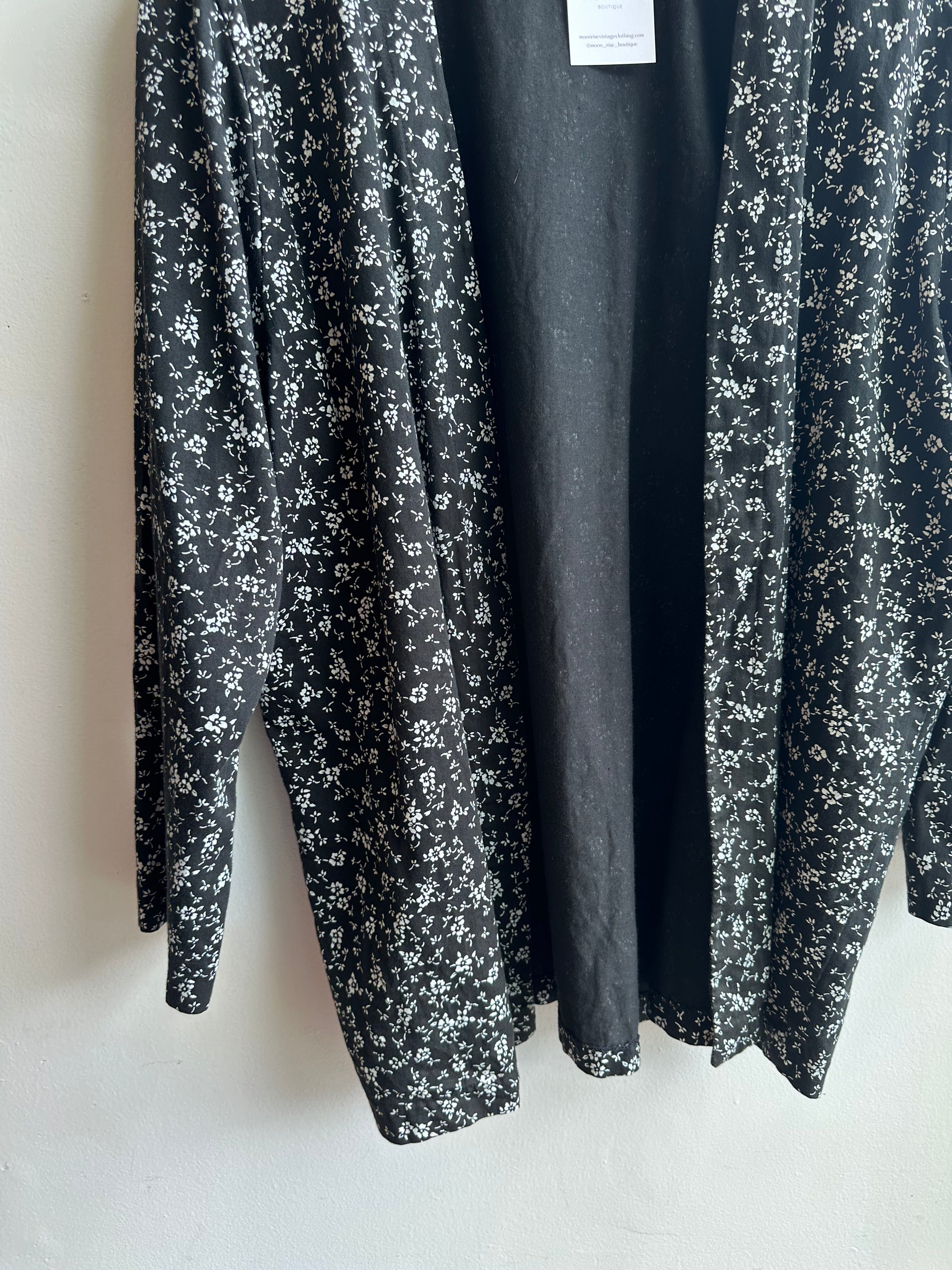 Vintage Cotton Blossom Drape Jacket | Size Large