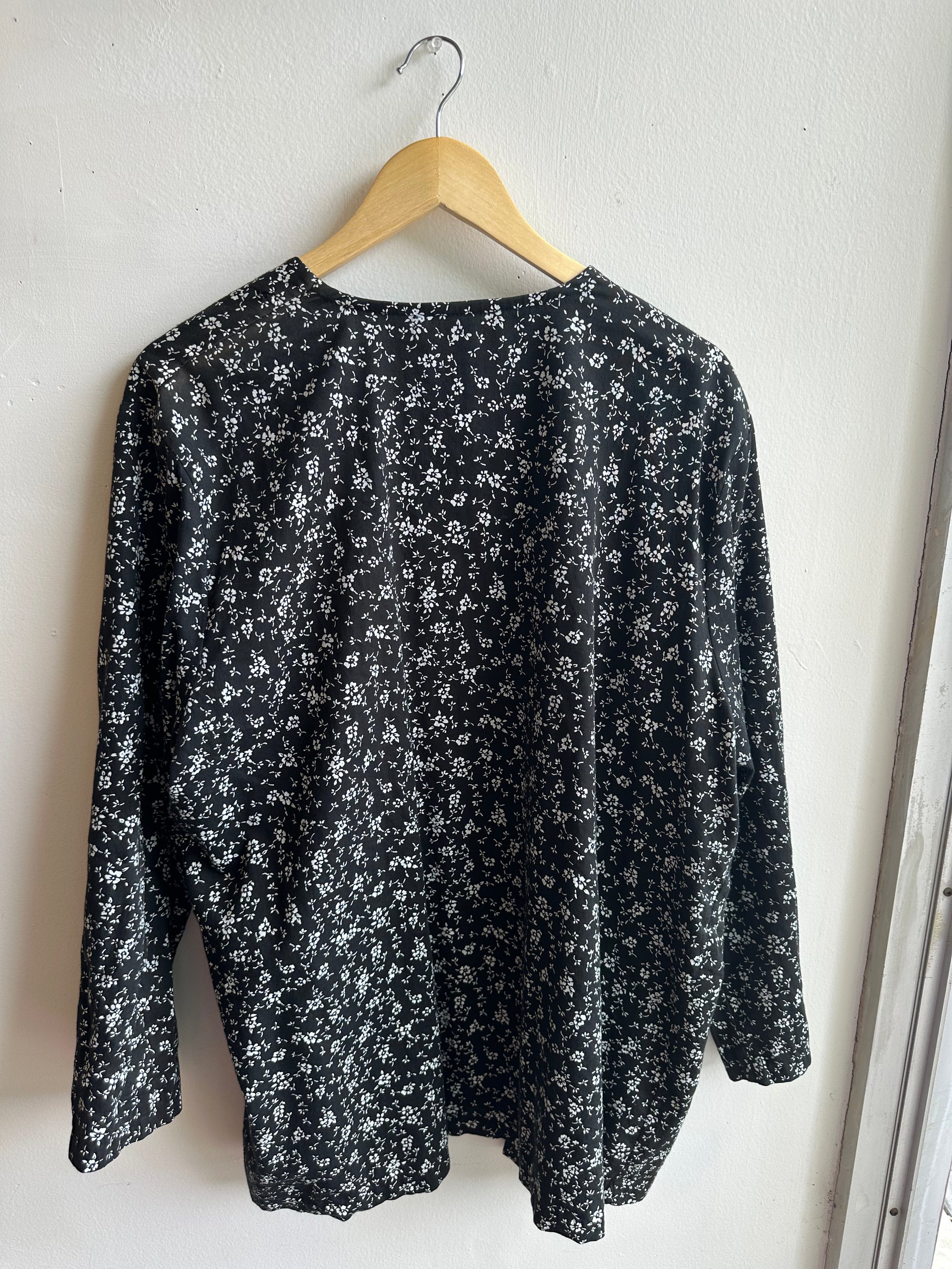 Vintage Cotton Blossom Drape Jacket | Size Large